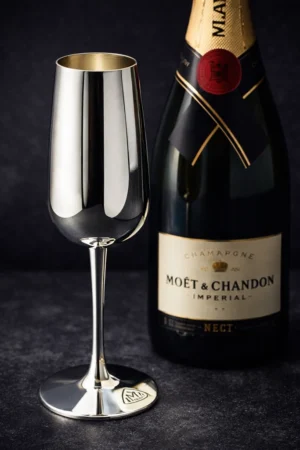 Robbe & Berking Maybach champagne flute silver plated luxury design